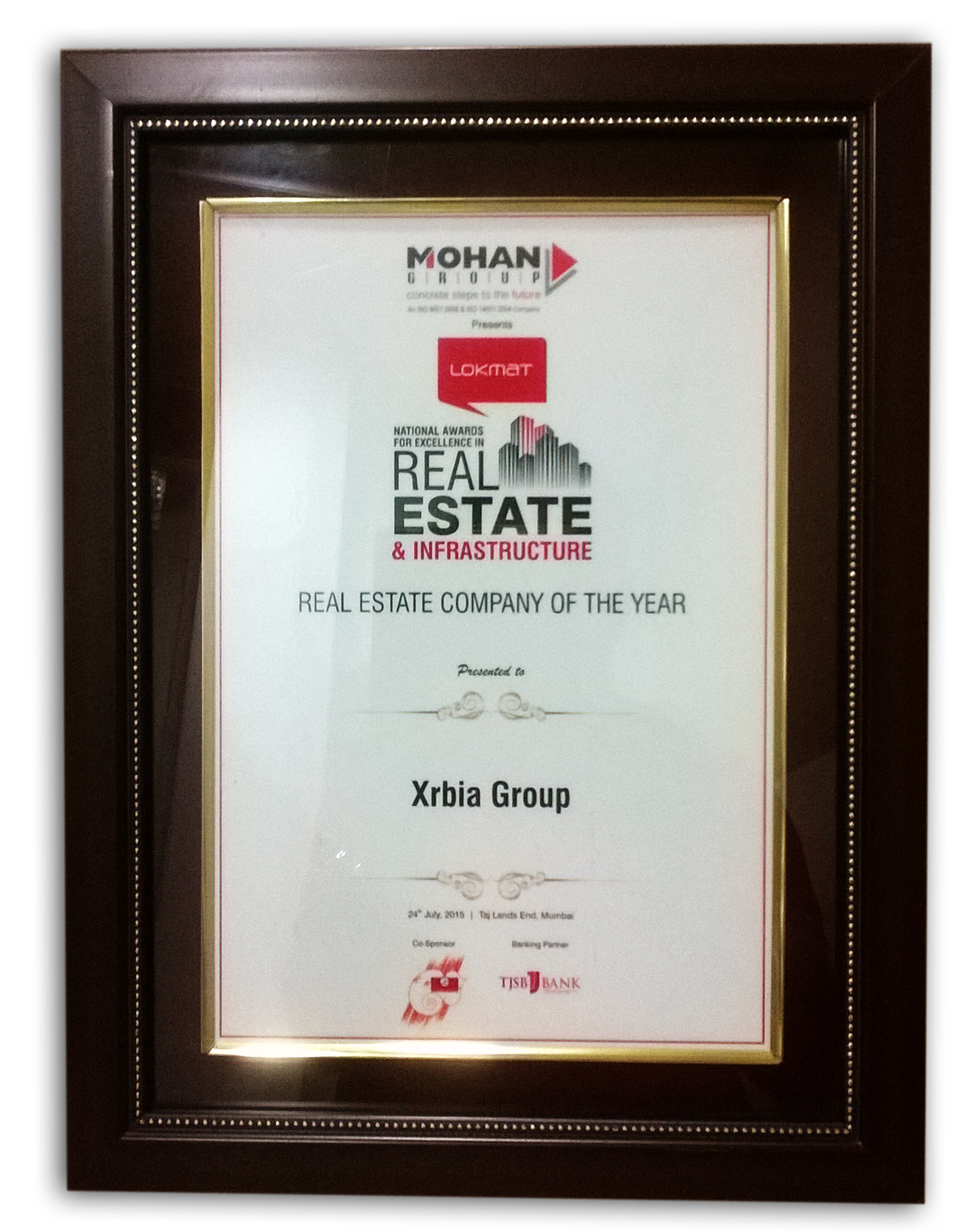 Real Estate Awards and Recognition XRBIA